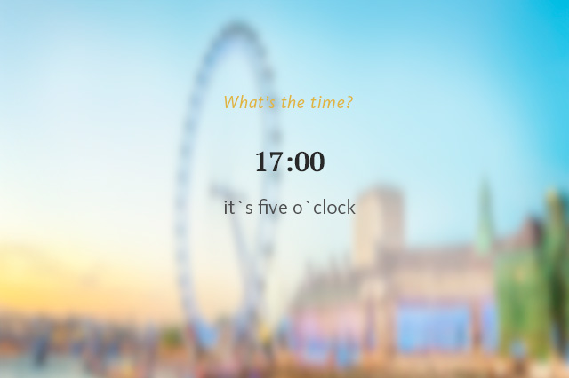 Время на английском языке часы (Который час?)